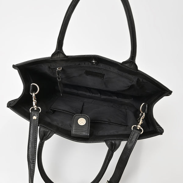 ADBGM830 American Darling Leather Western Laser Cut Studded Tote Bag
