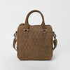 ADBGM832 American Darling Hairon & Quilted Leather Studded Speedy Bag