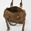ADBGM832 American Darling Hairon & Quilted Leather Studded Speedy Bag