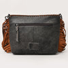 ADBGM833 American Darling Western Leather Cross body Bag with Rivets and Concho Detail