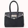 ADBGM834 American Darling Western Leather Tote Bag with Hair-On Cowhide and Concho