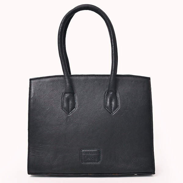 ADBGM834 American Darling Western Leather Tote Bag with Hair-On Cowhide and Concho