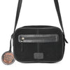 ADBGA955A American Darling Western Embroidered Camera Bag - Black Genuine Suede Leather with Concho