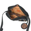 ADBGA955A American Darling Western Embroidered Camera Bag - Black Genuine Suede Leather with Concho