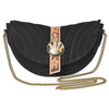 ADBGA956 American Darling Western Suede Cross body Bag - Hand Tooled Floral Trim & Concho