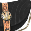 ADBGA956 American Darling Western Suede Cross body Bag - Hand Tooled Floral Trim & Concho