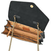 ADBGA957 American Darling Hand Tooled Floral Leather Messenger Bag with Hair-On Cowhide