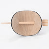 ADHCG102D-S American Darling Leather Hair Stick Barrette Floral Tan Hair Accessories