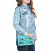 ADBGA944 American Darling Western Embroidered Genuine Suede Cross body Bag