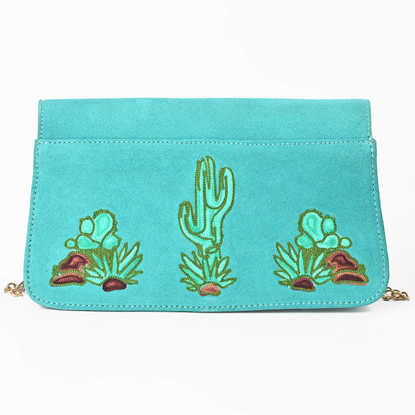 ADBGA944 American Darling Western Embroidered Genuine Suede Cross body Bag