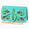 ADBGA944 American Darling Western Embroidered Genuine Suede Cross body Bag