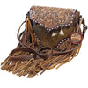 ADBG1872 Crossbody Hand Tooled Hair on Genuine Leather Women Bag