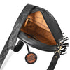 ADBGA976 American Darling Western Hand Tooled Floral Canteen Bag with Hair-On Cowhide & Fringes