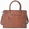 ADBGA980 American Darling Western Hand Tooled Floral Tote Bag with Hair-On Cowhide & Concho