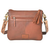 ADBGA981 American Darling Western Hand Tooled Floral Cross body Bag - hair-on Cowhide