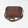 ADBGM841 American Darling Quilted Leather Crossbody Bag with Concho