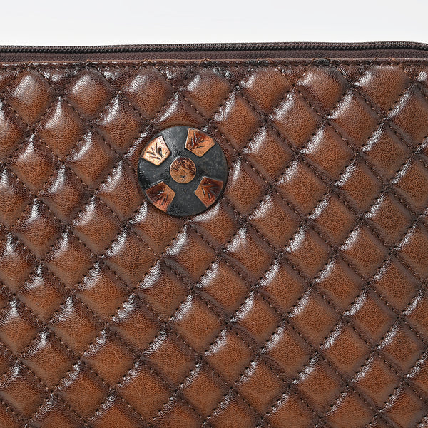 ADBGM841 American Darling Quilted Leather Crossbody Bag with Concho