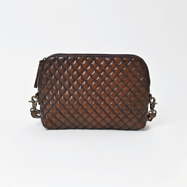 ADBGM841 American Darling Quilted Leather Crossbody Bag with Concho