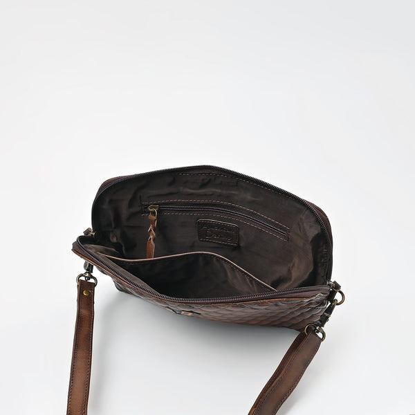ADBGM841 American Darling Quilted Leather Crossbody Bag with Concho