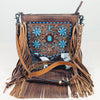ADBG1891 Crossbody Hand Tooled Hair on Genuine Leather Women Bag