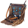 ADBG1891 Crossbody Hand Tooled Hair on Genuine Leather Women Bag