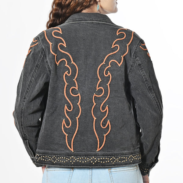 ADJKT089 American Darling Western Embroidered Apparel - Artisan Handcrafted Denim Jacket