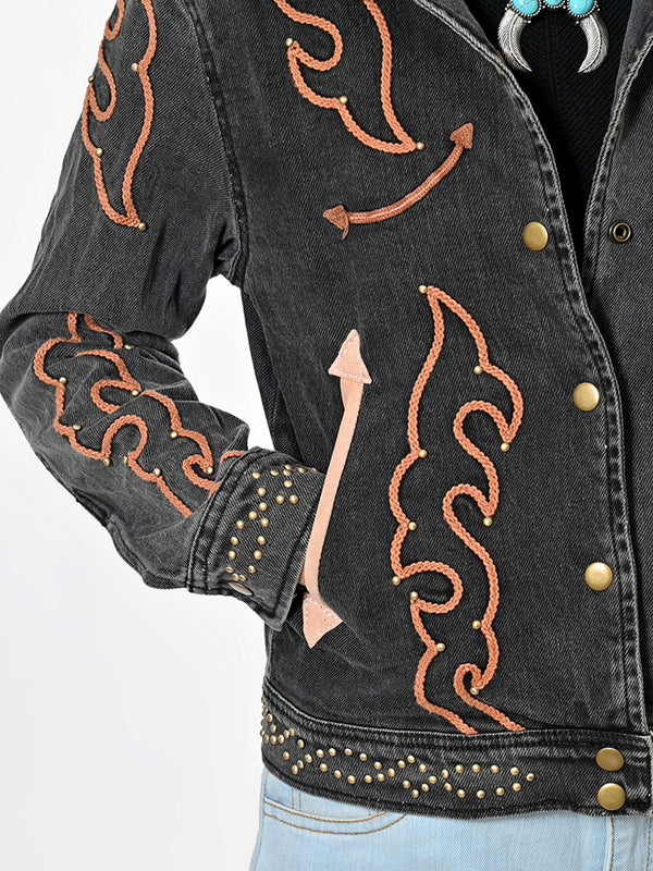 ADJKT089 American Darling Western Embroidered Apparel - Artisan Handcrafted Denim Jacket