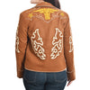 ADJKT093 American Darling Western Embroidered Apparel - Brown Artisan Handcrafted Woolen Jacket