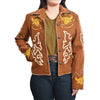 ADJKT093 American Darling Western Embroidered Apparel - Brown Artisan Handcrafted Woolen Jacket