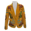 ADBZ071 American Darling Yellow Fabric Western Embroidered Wagon Blazer Jacket