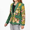 ADBZ075 American Darling Green Fabric Blazer Bronco Floral Embroidery Western Jacket