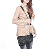 ADBG1895 American Darling Western Crossbody Bag - Hand-Tooled Floral Carved Genuine Leather Wallet