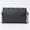 ADBG1895 American Darling Western Crossbody Bag - Hand-Tooled Floral Carved Genuine Leather Wallet