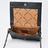 ADBG1895 American Darling Western Crossbody Bag - Hand-Tooled Floral Carved Genuine Leather Wallet
