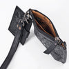 ADBG1896 American Darling Western Leather Coin Purse with card holder - Hand-Tooled Floral Carved