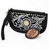 ADBGA1011 American Darling Suede Leather Wristlet Bag Genuine Leather Western Purse