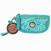ADBGA1011 American Darling Suede Leather Wristlet Bag Genuine Leather Western Purse