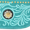 ADBGA1011 American Darling Suede Leather Wristlet Bag Genuine Leather Western Purse