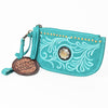 ADBGA1011 American Darling Suede Leather Wristlet Bag Genuine Leather Western Purse