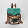ADBGZ939 Backpack Hand Tooled Hair on Genuine Leather Women Bag