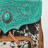 ADBGZ939 Backpack Hand Tooled Hair on Genuine Leather Women Bag