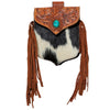 ADBGZ944 Crossbody Hand Tooled Hair on Genuine Leather Women Bag