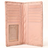 NMBGM221 Never Mind Diamond Quilted Leather Long Bifold Wallet