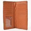 NMBGM221 Never Mind Diamond Quilted Leather Long Bifold Wallet