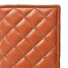 NMBGM221 Never Mind Diamond Quilted Leather Long Bifold Wallet