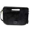 ADBGA1030 American Darling Black Hand-Tooled Basket Weave Leather Crossbody Bag