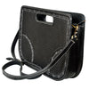 ADBGA1030 American Darling Black Hand-Tooled Basket Weave Leather Crossbody Bag