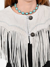 ADDR027 American Darling Suede Leather Western Fringe Apparel Cape