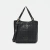 SWC476 Montina - Leather Grid-Stitched Tote