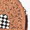 OHA157 Crossbody Hand Tooled Genuine Western Leather Women Bag